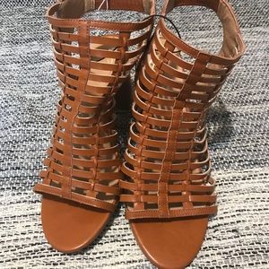 Brown open-toe sandals